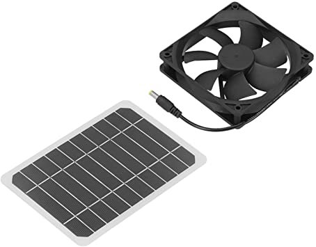 Solarpanel 6 W Ventilator Haustier Hühnerhaus Ventilator Abluft Mini Hühnerhaus Außenventilator für Outdoor Haustier Lüftungsgeräte Hühnerstall Solarpaneele