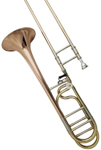 professionelle Posaune Musikinstrumente Tenorposaune Rose Messing Bb Ton F Aufsatz Mit Koffer Mundstück