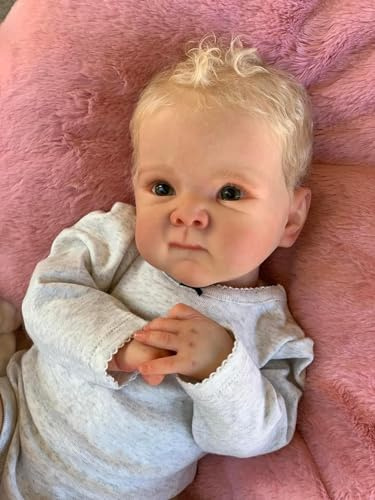 Zero pam Reborn Baby Vollsilikon Lebensecht 18 Zoll Realistische Puppe Junge Newborn Baby Puppe Reborn Babies Babypuppen Wie Echt Baby Puppen Die Echt Aussehen Augen Offen