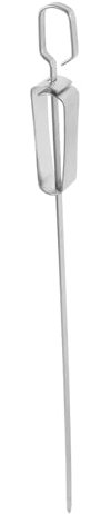 POPETPOP Support à Brochettes Pour Barbecue Brochettes Plates Acier Inoxydable Accessoires De Barbecue Réutilisables