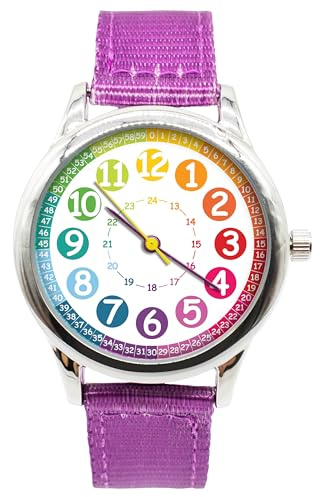 K&L Wall Art Kinderuhr Analog Lernuhr Kinderarmbanduhren für Jungen Mädchen Kinder Armbanduhr