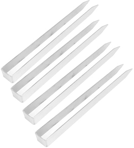 4 PC en Forma de U Postes Pesados de Acero Inoxidable molienda U Forma Rosa Anclas de Tierra para la Barrera de malezas Tela Irrigación Serpiente Valla