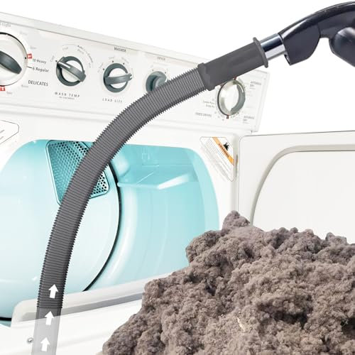 Sealegend Upgrade Dryer Vent Cleaner Kit Vacuum Hose Attachment Compatible with All Vacuum Cleaner, Quickly Lint Remover Cleaning Supplies, Deep Gray