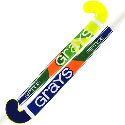 GRAYS Riptide Ultrabow Junior Hockeyschläger, Gelb/Blau