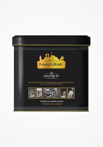 Uzman Harput Dibek Caffè 250 g – Originale Turco Dibek Moka – Aromatico & Macinato finemente – Con misurino