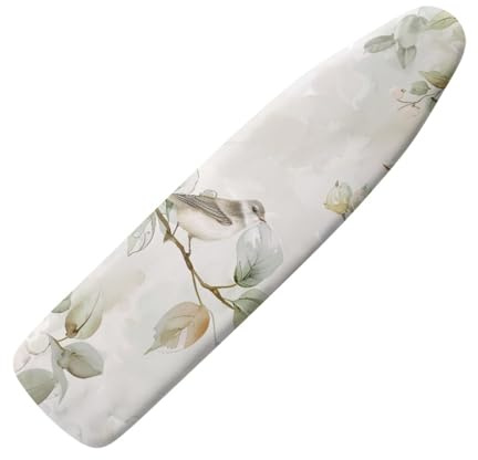 Copri Ferro da Stiro Animale Retro Grigio Copriasse da Stiro Grande Universale Poliestere Traspirabile Anti-macchie Antiscivolante con Bordo Elasticizzato Resistente All'usura (XL)