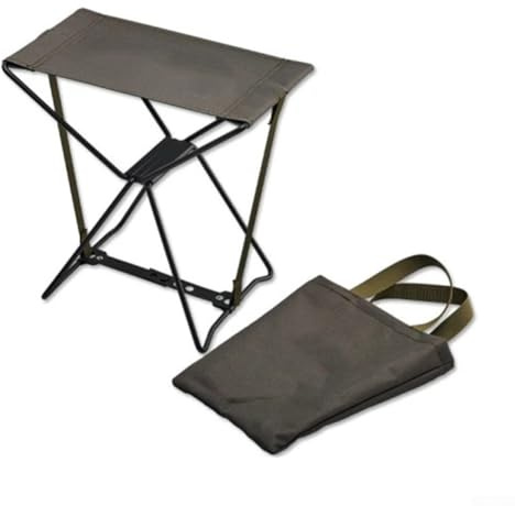 Eawfgtuw Leichter faltbarer Campinghocker, tragbarer Outdoor-Sitz aus Aluminiumlegierung für Picknicks, Angeln, Grillen und Reisen, kompaktes Design mit Tragetasche, Grün