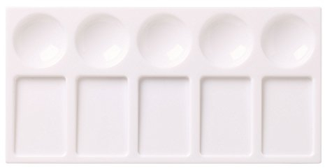 Liquitex 4870177 Kleine Rechteck-Palette für Acrylfarben, Ölfarben und Aquarellfarben