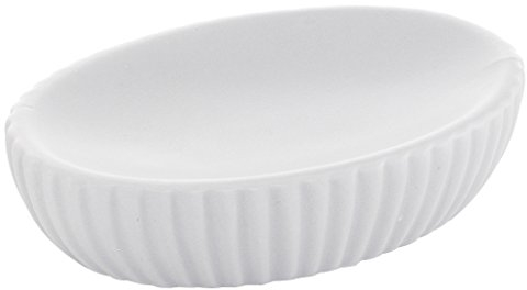 Gedy Marika Portasapone, Ceramica, Bianco, 12 x 8,3 x 3