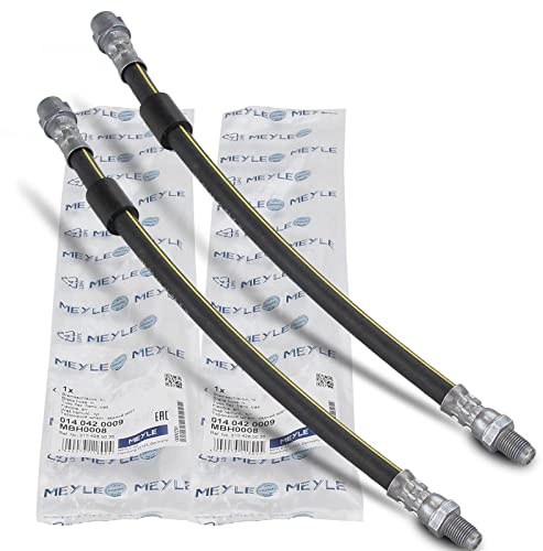 2x Original MEYLE 0140420009 Bremsschlauch Hinterachse Kompatibel mit C-Klasse W202 C 180-C 280 1993-2007 E-Klasse W210 E 200-E 430 1995-2002 SL R129 280-600 1992-2001