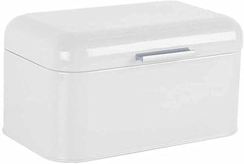 Cake Stand Metal Bread Box Comtainer for Kitchen Countertop Extra Large Breadbox Perfect Metal Storage Tin Fruit Tray (C)