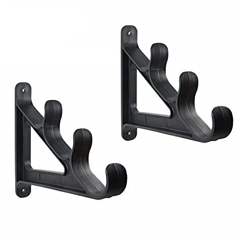 DYPASA Angelrutenhalter Horizontalstangengestell for Angelruten Wall Rack Storage-Ultra-Stabdy-Holds 3 Ruten- Platzsparnis for Angelruten Wanderwege und Cue Rutenhalter