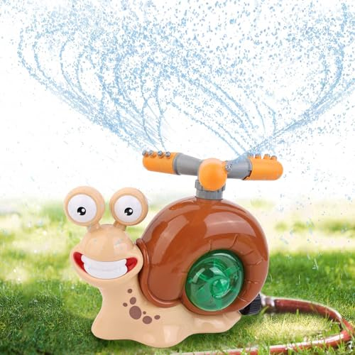 COZCLAM Wassersprinkler Kinder, Wasserspaß Spielzeug, Outdoor Wasserspielzeug Kinder mit 2 Zubehör zur Schlauchbefestigung, Sprinkler Spiele für Wasserblume, Außenbereich, Rasen, Garten, Pool-Party