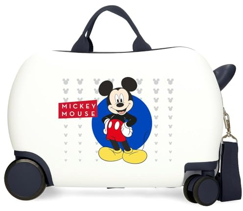 Joumma Disney Minnie Enjoy The Day barnväska vit 45 x 31 x 20 cm hård ABS 24,6 L 1,8 kg 4 hjul bagage hand, Vit, barnresväska