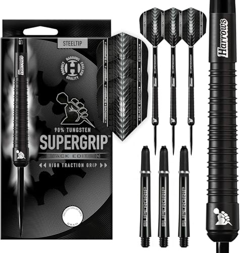 Harrows Supergrip svart 90 % - dart stålspets 24 g