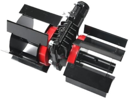 F Fityle Herramienta de cultivador rotativo, accesorio para escardador de jardín, resiembra de hierba, desmenuzador de suelo, cultivador manual para, 22cmx15cm