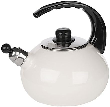 ASHSDI Bollitore per Fornelli a Induzione 2.5L Whistle Tea Bollitore Smalto Fischio Bollitore Piano Cottura Bollitore Fornello A Induzione A Gas Teiera da Cucina Fornelli Elettrici