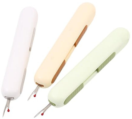 3 Pièces 2 In 1 Enfile Aiguille Et Decoud Vite, Enfile-Aiguilles Pour Couture Manuel, Passe Fil Couture Portable 2 In 1 Pour Projets De Couture,Crafting,l'artisanat,le Tricot