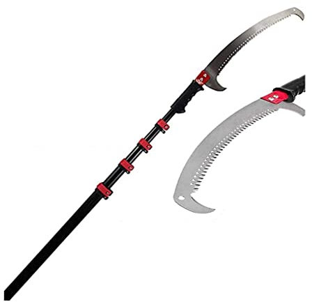 Telescopic Pole Saw, 24FT/7.2M Extendable Telescoping Landscaping Pole Saw Used for Pruning and Trimming Branches and Leaves High-Altitude Fruit Tree Pruner Pole Branch Saw