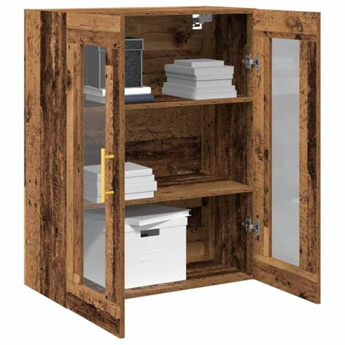 vidaXL Wandschrank Altholz 69,5 x 34 x 90 cm Holzwerkstoff | Betont die natürliche und robuste Schönheit, Bietet ausreichend Platz für das Wesentliche,