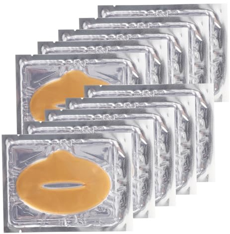 EPIGEIST 25 Stück Gel Lippenmasken aus Pflanzenfaser zur Feuchtigkeitspflege und Sanftem Peeling für Trockene Lippen für Reisen und Geburtstagsgeschenke