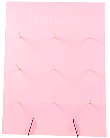 CIYODO De Donas De Madera Para Decoraciones De Fiestas De Cumpleaños Soporte De Donas Para Exhibición Para El Género