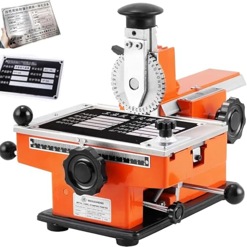 Metallstempelmaschine, halbautomatischer Präger für Hundemarken, Namensschilder und Metallkarten – perfekt für die Erstellung individueller Namensschilder und Anhänger