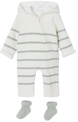 Vertbaudet Baby-Set: Strick-Overall & Socken
