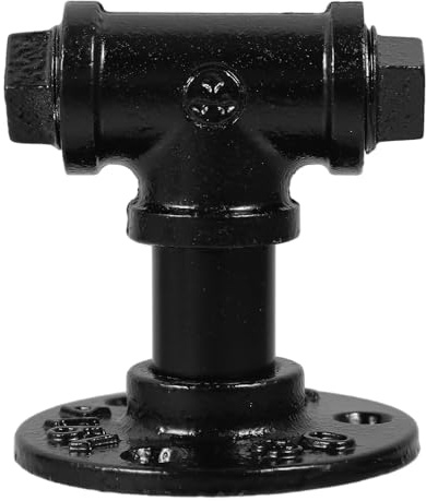 Yardenfun American Style Industrial Iron Art Pull Handle for Cupboard Cabinet Rustic Pipe Shape with Smooth Workmanship Vintage Loft Water Cabinet Knob for Furniture Decor