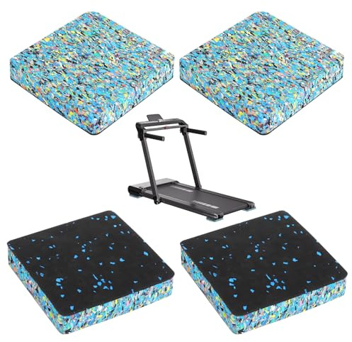 Antivibrationsmatte 4er Set für Waschmaschine & Trockner – 10x10x2 cm Gummimatte zur Vibrationenreduzierung, rutschfest, Hochleistungsfähig, Bodenschonend – Anti Vibration Pads für Fitnessgeräte