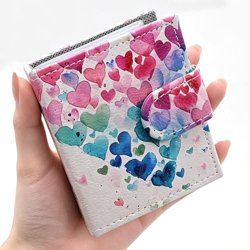 Instax Mini album fotografico, 52 tasche, mini album fotografico per foto da 5 x 7 cm, piccolo album fotografico tascabile, porta foto, album fotografico istantaneo portatile con motivo a cuore