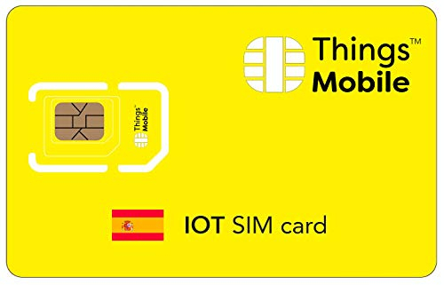 Scheda SIM IOT SPAGNA -Things Mobile - copertura globale, rete multi-operatore GSM/2G/3G/4G LTE, senza costi fissi, senza scadenza con tariffe competitive. 10 € di credito incluso