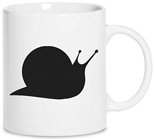 Schnecken Keramik Weiß Tassen Kaffeebecher Cup Mug