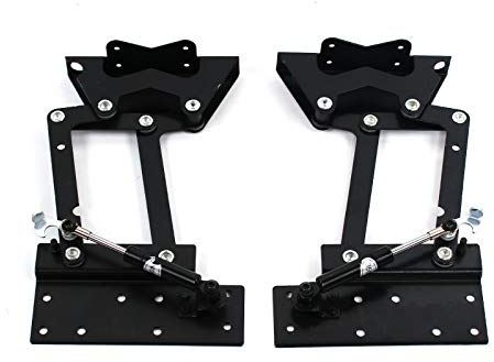 1 Paar Klapp Lift Up Scharniere Couchtisch Mechanismus Top Hebegestell Steel Klappbar Schwarz Möbelscharnier für Hardware Möbel Tisch