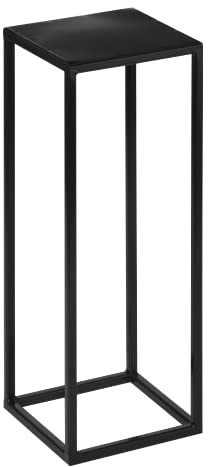 Metall Blumenständer Ständer Modernes Loft Industriell Plant Stand für Blumentopf (Schwarz)
