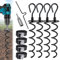MaxEarn Heavy Duty Trampoline Ground Anchor Pegs Tie Down Kit, Steel Spiral Ground Anchors with 4 Straps, Drill Bit Adapter and Puller Tool, Metal Swing Anchor for Garden Shed, Tent
