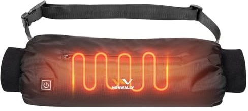 Electric Heated Hand Warmer Pouch, Gloves with Double Sided Heating Areas- Portable USB Heated Hand Muff for Men & Women - Ideal for Football, Hunting,Fishing,Camping, Golf ，Power Bank Not Included
