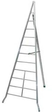 1PEZZO SCALA TRIANGOLARE AGRI IN ALLUMINIO D.LGS. 81/08-10 gr. cm.350h. Kg.10,00 (AG350)