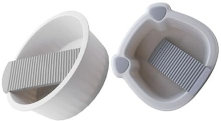 Ciieeo 2piezas Bañera Portátil Doble Con Tabla De Lavar Integrada Antideslizante Para Ropa Uso Doméstico De Plástico Resistente Para Lavado Manual Hogar Viaje y Dormitorios Pequeños