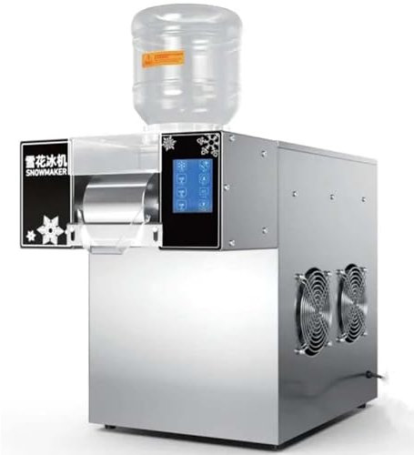 DDZJTPP Machine à Glace Pilée,Broyeur à Glace Électrique,Machine à Glace Râpée de Neige Commerciale,Ajustable Vitesse Rotation pour Restaurants Débits Boissons Supermarchés Alimentaire,B-750W