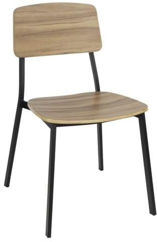Bolero Beaufort Wooden Interior Stackable Dining Chairs (2 pack) FU524
