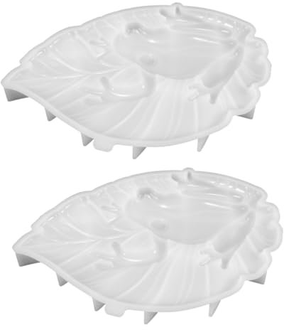 SHINEOFI Lot De 2 Moules en Silicone en Forme De Grenouille Mastic Ciment Mini-Grenouilles en Chocolat Moule en Forme De Grenouille sur Une Feuille en Peluche en Vrai Chocolat en
