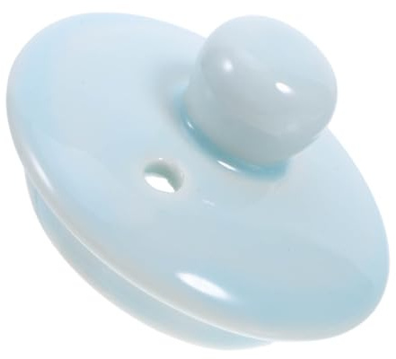 DONFAMDS Ceramic Teapot Lid Replacement to Avoid Burns with Smooth Finish and Blue Colour, Exquisitely Designed Cover and Enhance Tea Cup Steeping Experience for Teaware