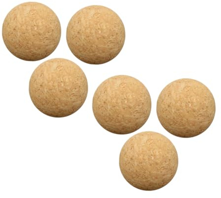 GAROZATION 6 Stück Teiliges Tischfußball Bälle Langlebigem Kork Professionell und Austauschbar Geräuscharm Passend für Standard Tischkicker Spielzubehör