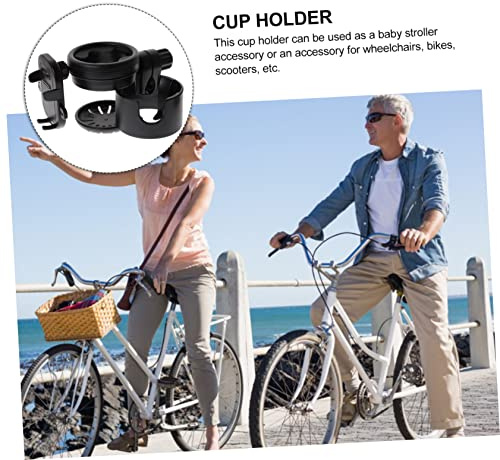Hemobllo Porta Biberones Negro Para Cochecito Organizador De Portavasos Para Bicicleta Soporte Para Teléfono Con Forma De Vaso Para Portabilidad Paseos