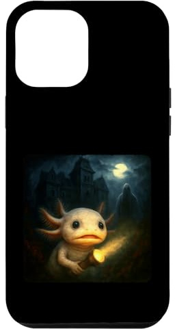 Axolotl Scary Horror Night Flashlight Halloween Ghost Case for iPhone 12 Pro Max
