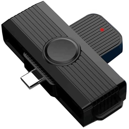 Lector portátil USB C plegable portátil de acceso común de tarjetas de crédito multifunción