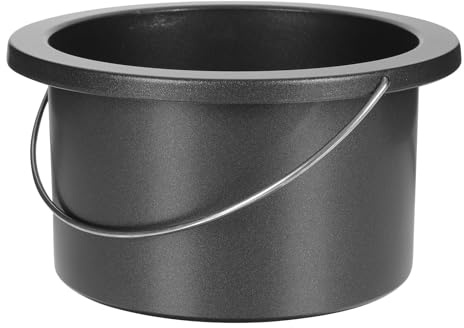 IWOWHERO Non-stick Aluminum Wax Melting Container with Handle for Wax Melting Machine Reliable Heater Accessory Suitable for Professional and Home Random Color