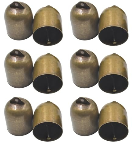SUPVOX 20 Pezzi Campanellini Vintage in Ottone da Appendere Mini Campane Rustiche per Decorazioni Natalizie Campanellini Tintinnanti Fai da Te per Ciondoli e Campanelli Eolici