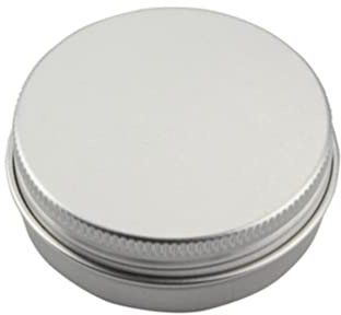 Aluminiumburkar, skruvbox mini ljus återfyllningsbara tomma plåtburkar med lock runt pillerfodral handväska läppglans etiketter genomskinlig toalettartiklar te kosmetika reseskydd burk(60ml)